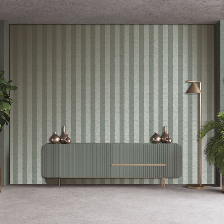 Antibes Linen Stripes Wallpaper