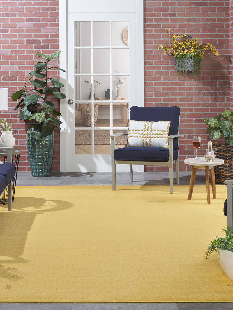 Nourison Essentials NRE01 Yellow 10' x 14' Rug