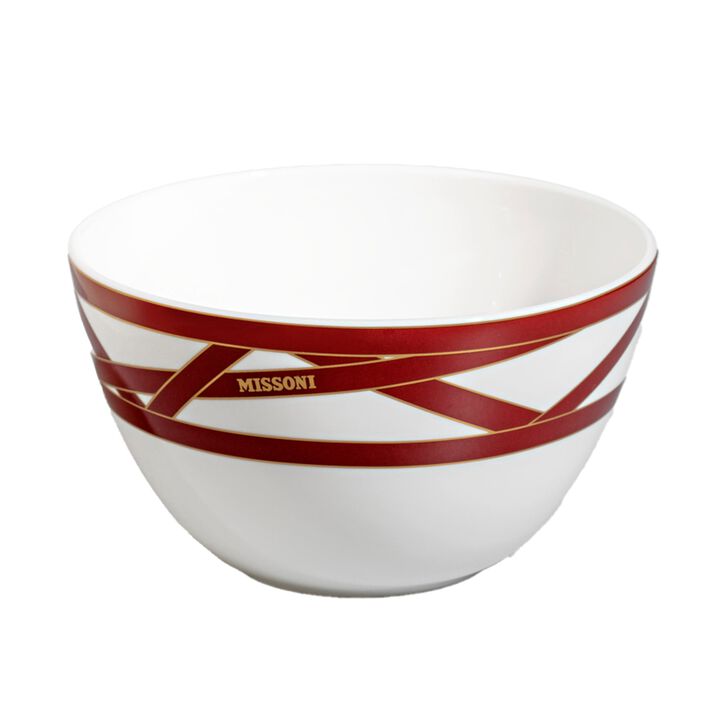 Rice Bowls NASTRI BORDEAUX Set of 2, diam. 4.45", H 2.36"