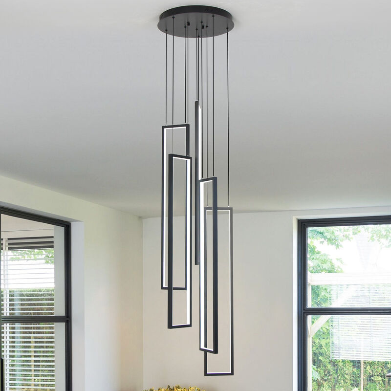 5-Light High-Ceiling Dimmable Cluster Pendant image number 6