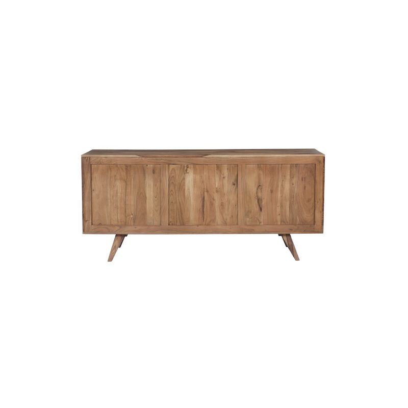 Porter Designs Fusion Solid Sheesham Wood Sideboard, Light Brown