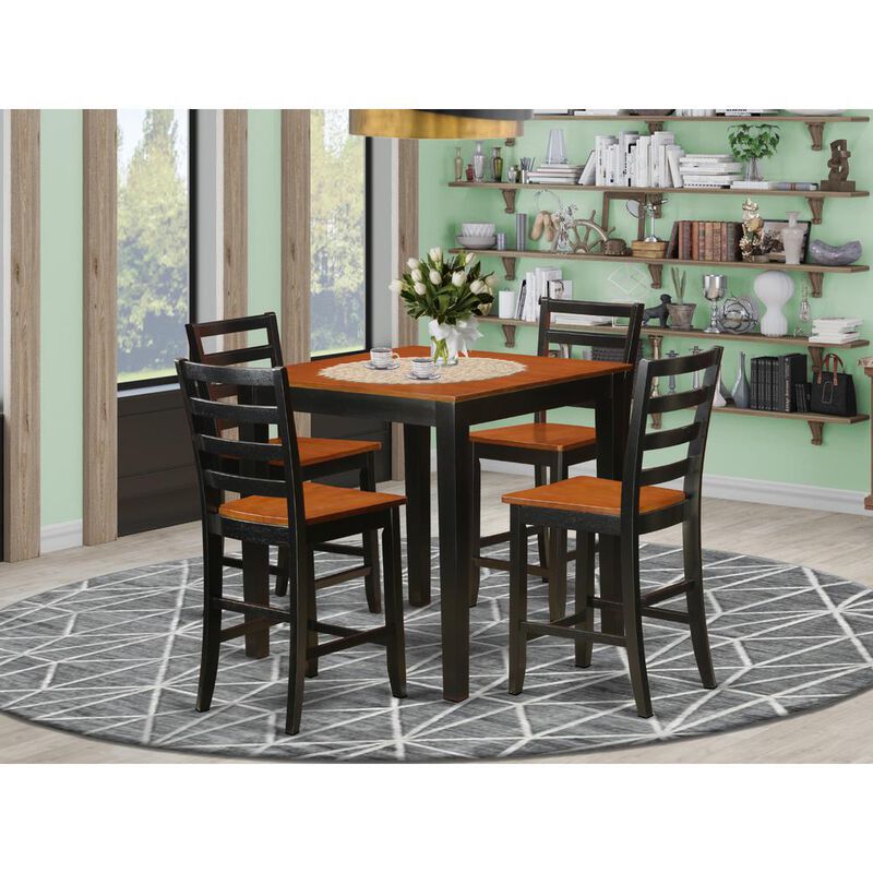 5 PC counter height pub set - counter height Table and 4 Kitchen Dining Chairs.