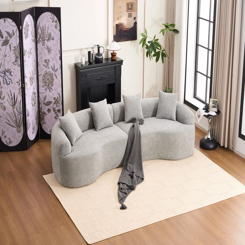 Whisen 110" Modular Sectional Sofa with Full Compression image number 2