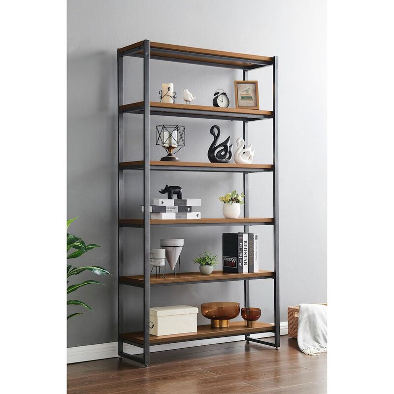 New Pacific Direct Anderson 6 Tier Bookcase