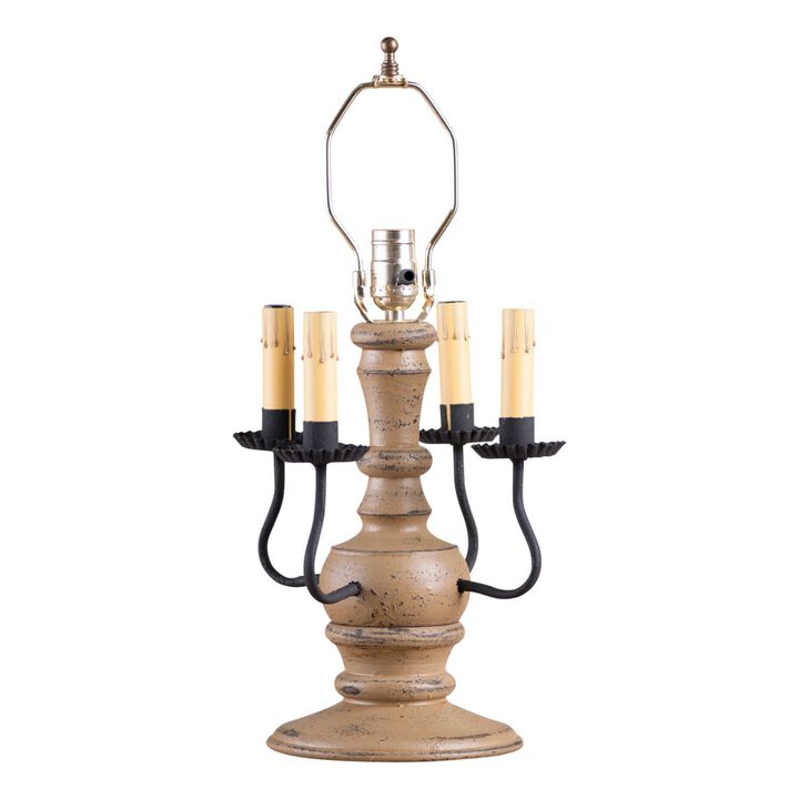Cedar Creek Lamp Base In Pearwood