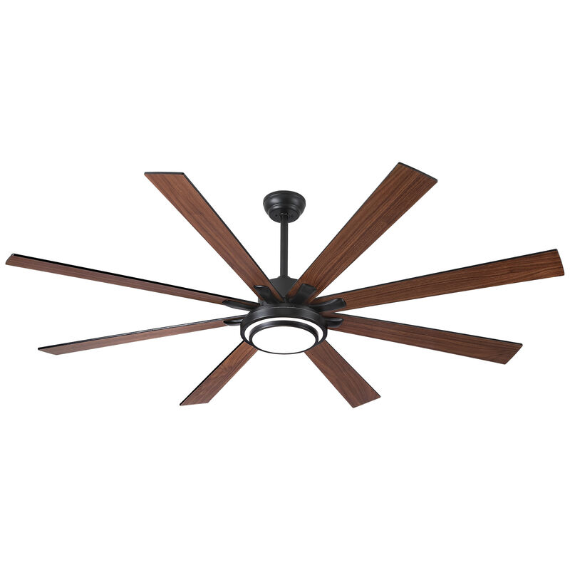 ELEMENT ACE 72 Inch Large Smart Ceiling Fan with Integrated LED Lighting, Reversible Air Direction, Dimmable Color Temperature, Remote App and Voice Control for Indoor Home Use image number 0