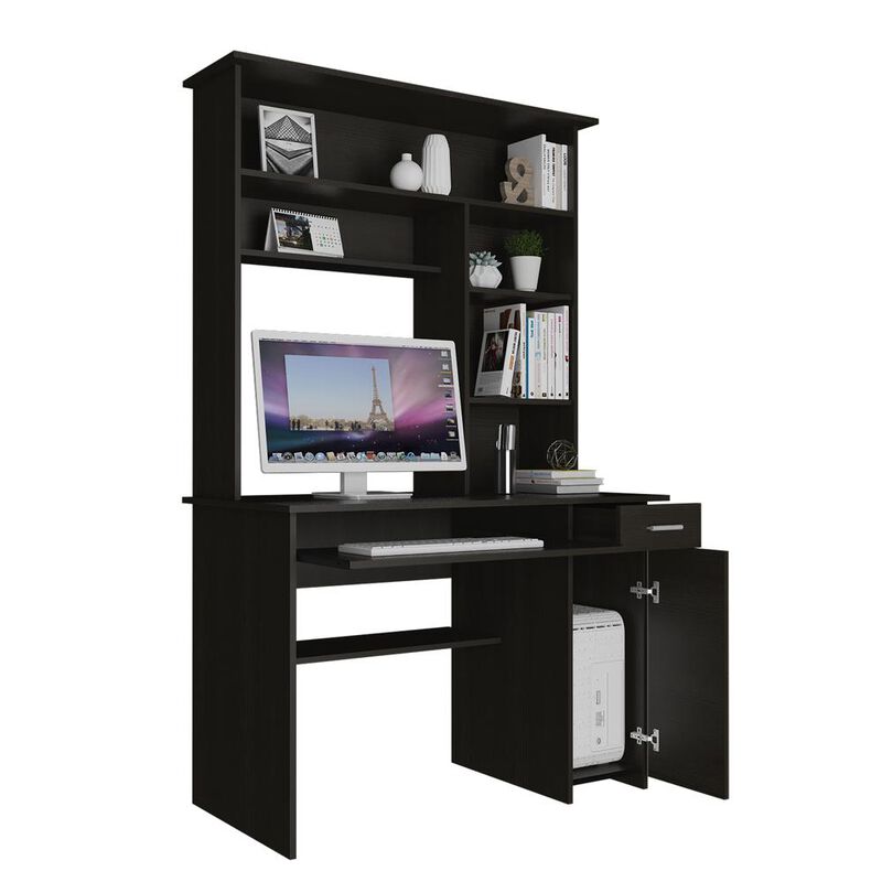 Xalo 180 Compu Hutch Desk In Black