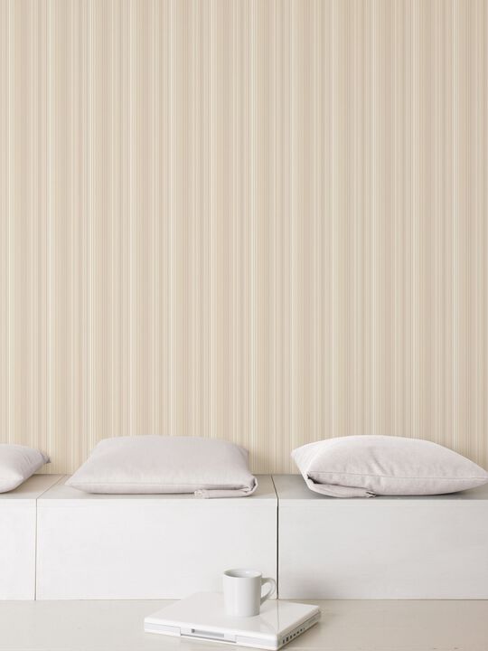 Smart Stripes 2 Pinstripe Beige Wallpaper G67568