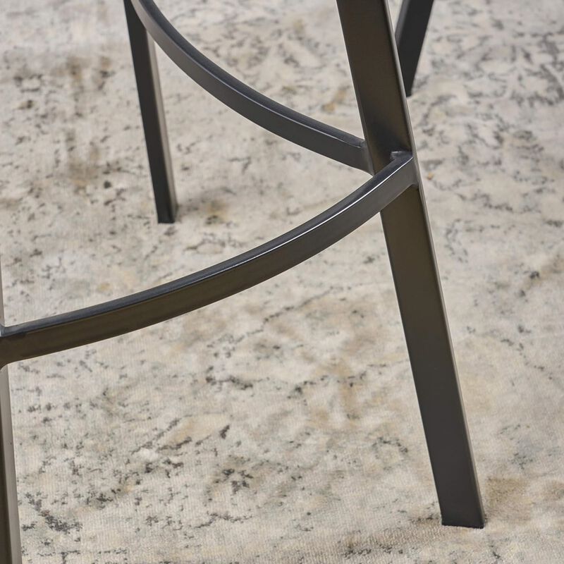 Merax Leather Barstool Brown