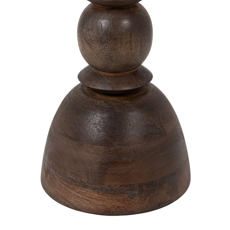Mango Wood Accent Table, Grey image number 4