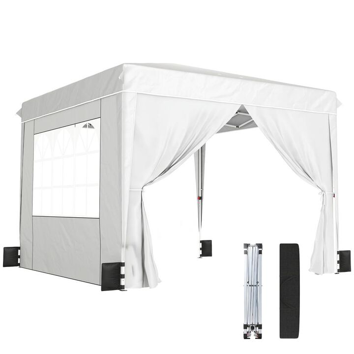 Hivvago 10x10 Pop Up Canopy Tent with Sidewalls