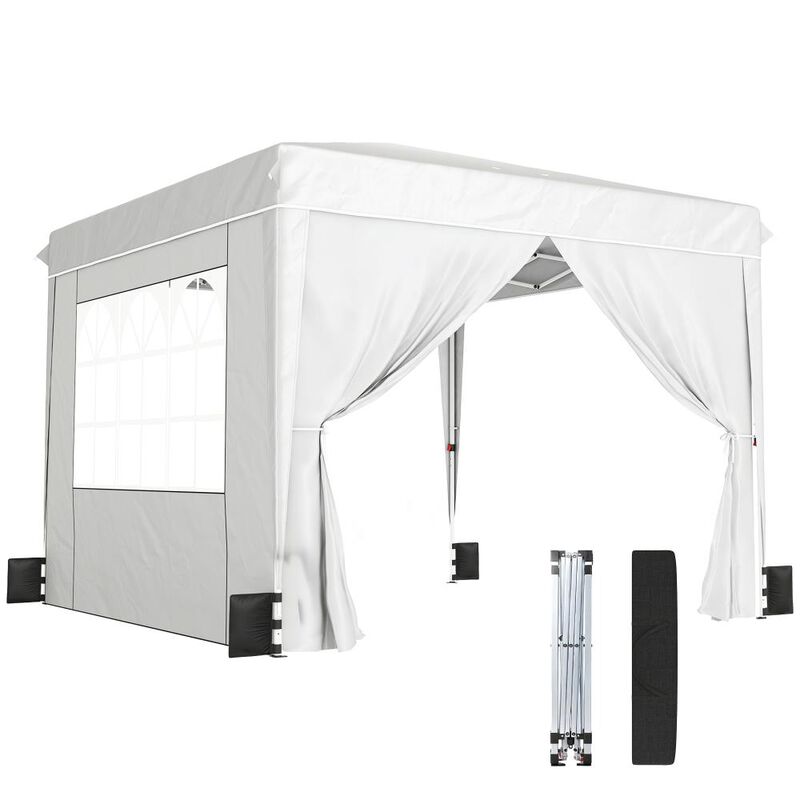 Hivvago 10x10 Pop Up Canopy Tent with Sidewalls image number 0