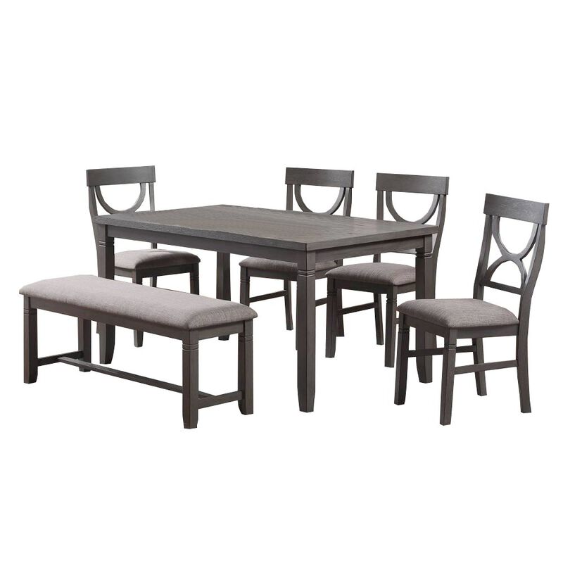 Simple Relax 6 Piece Wood Dining Set image number 0