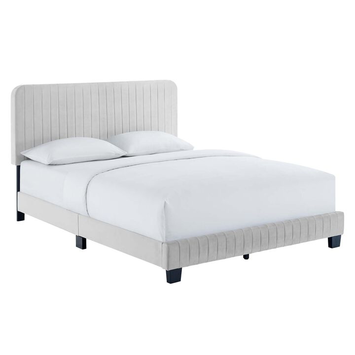 Modway - Celine Channel Tufted Performance Velvet Queen Platform Bed