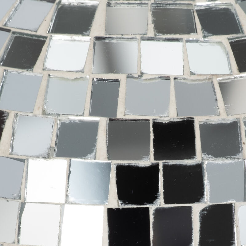 10" Iron Boho Mosaic Mushroom