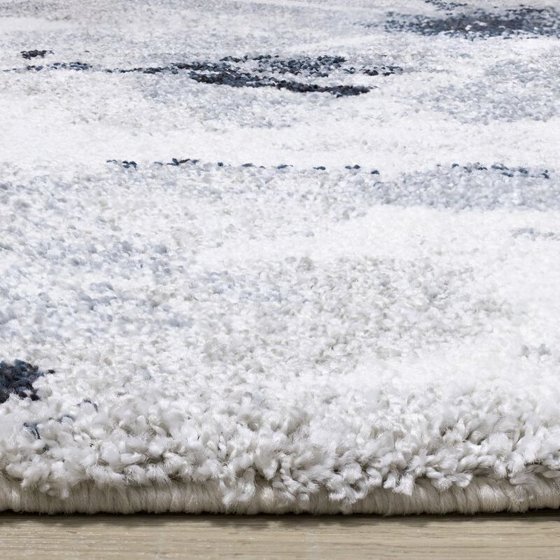 Novelle Home Sakura Grey White Blue Floral Rug, 5'3 x 7'7 image number 5