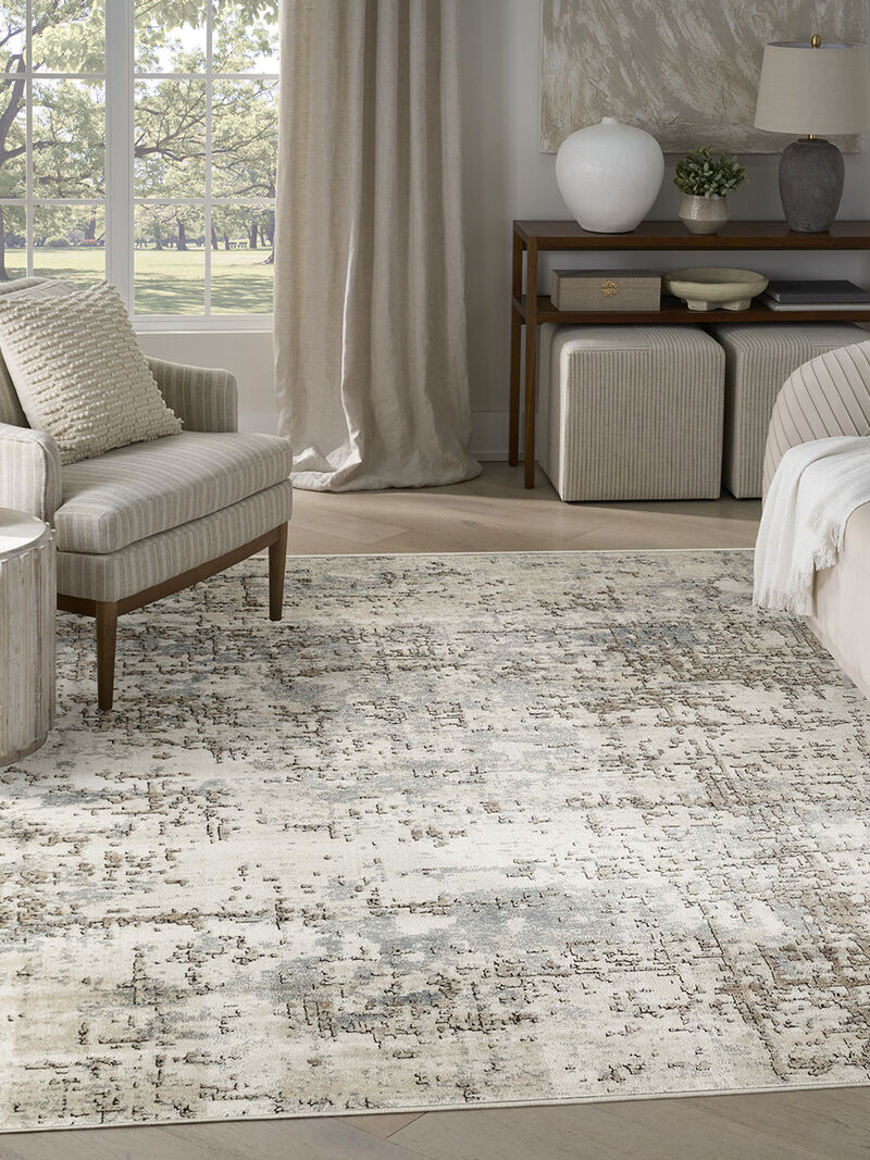 Quarry QUA17 Ivory/Beige 7'10" x 9'10" Rug