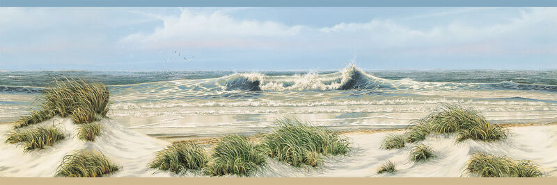 Falmouth Beige Shoreline Wallpaper (Set of 2) image number 0