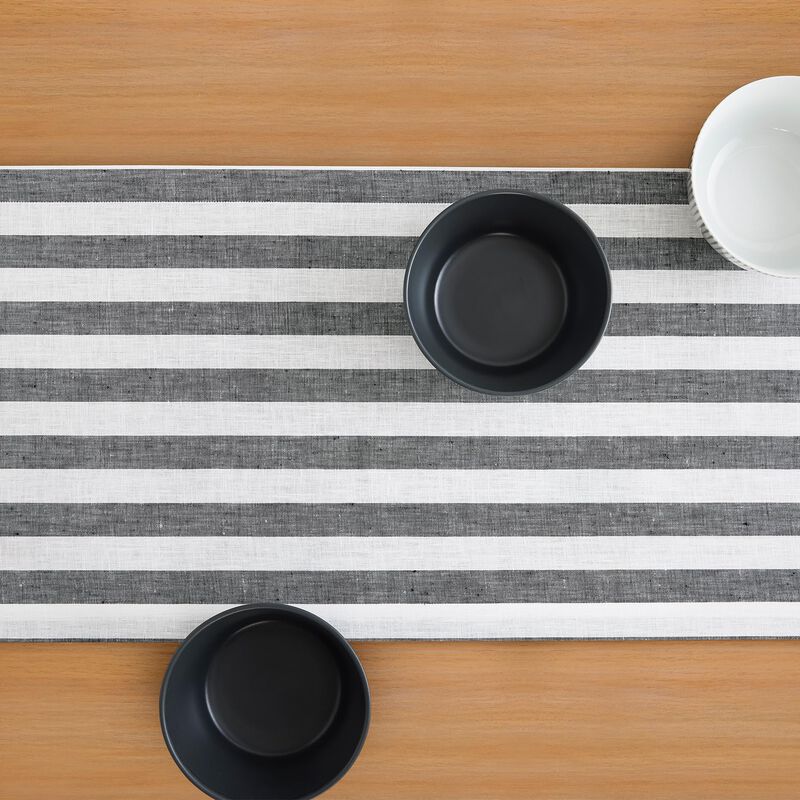 Linen Table Runner - Sorrento Stripe image number 5