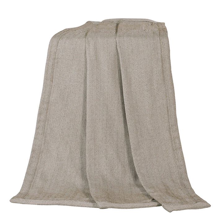 Fairfield Herringbone Throw Blanket