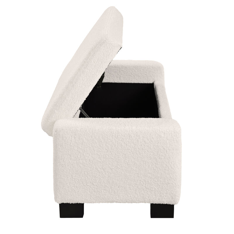 Merax Ottoman Bench Textured Fabric Rectangular Design