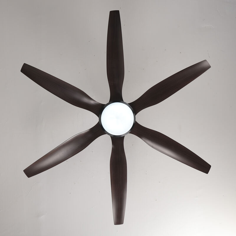 56" 6 Blade Ceiling Fan with Dimmable LED Light Kit and Remote Control image number 4