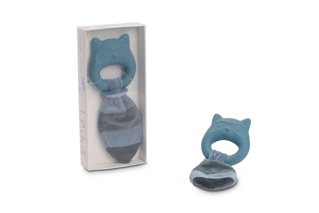 Blue Raccoon Teether