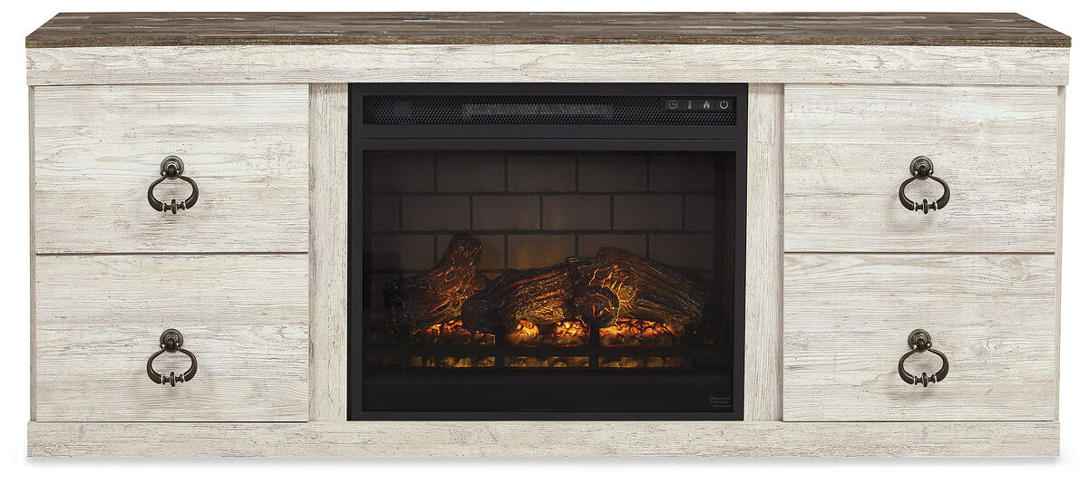 Willowton TV Stand w/Electric Fireplace