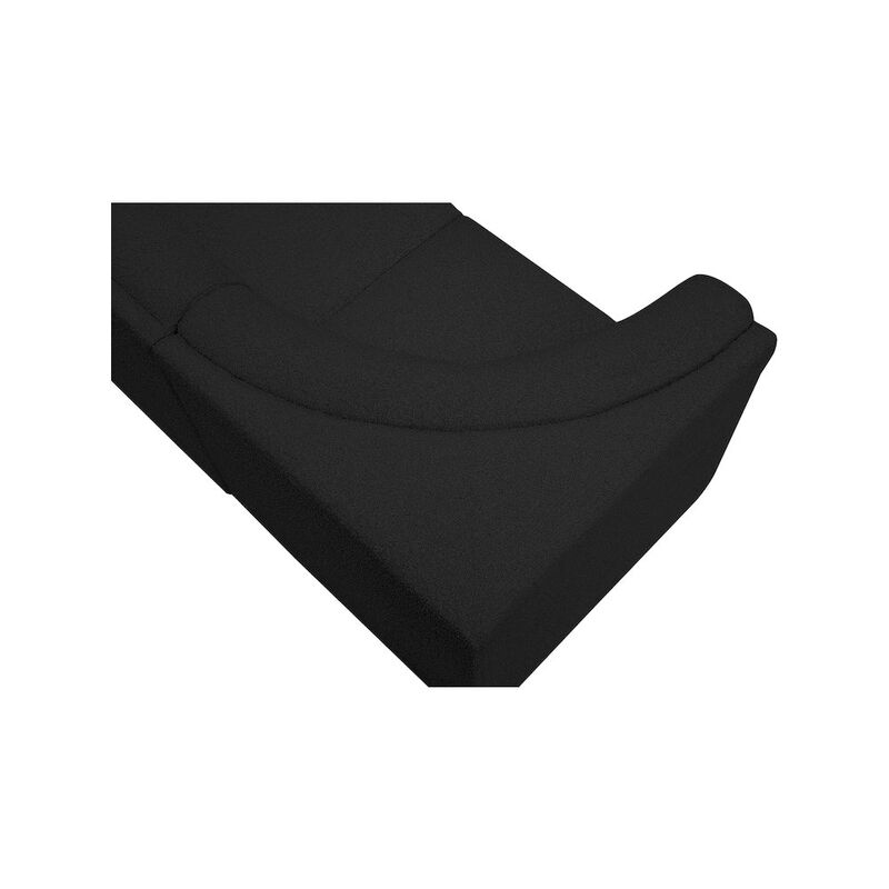 Meridian Furniture Ollie Black Boucle Fabric Modular Sectional