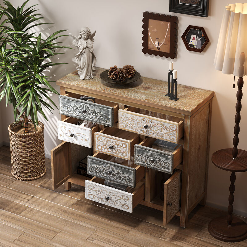 Murvte  Carved Storage Dresser image number 3