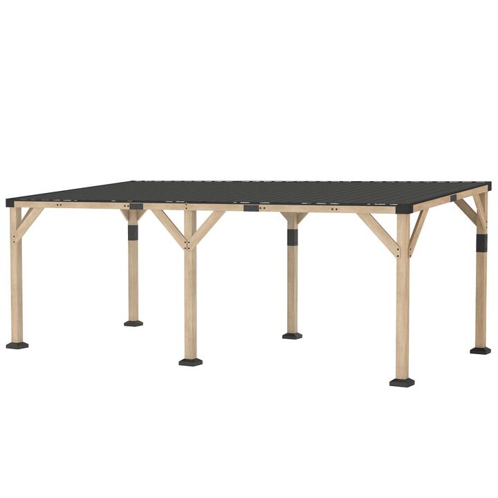 Hivvago Hardtop 10x20 Outdoor Gazebo Pergola