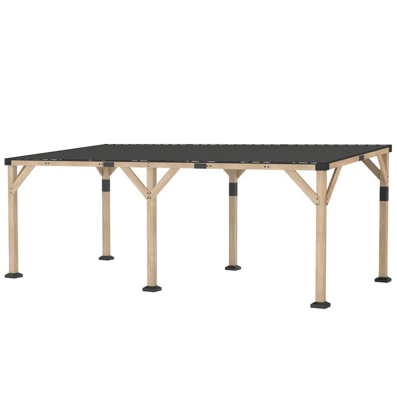 Hivvago Hardtop 10x20 Outdoor Gazebo Pergola image number 0