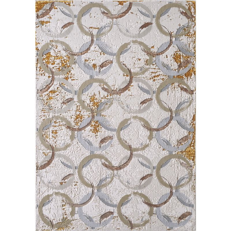 Luna 7137 Birch White Area Rug, Size - 7'10 x 10'10