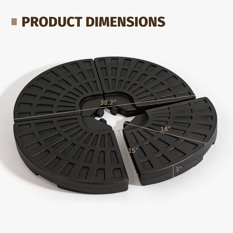 Heavy-Duty Fan-Style Cantilever Umbrella Base image number 3