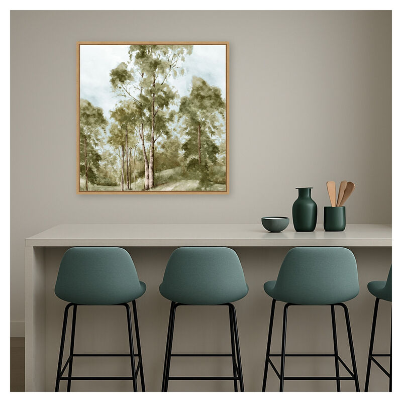 Pathway Through Tranquil Woods by PI Studio Framed Canvas Wall Art image number 3