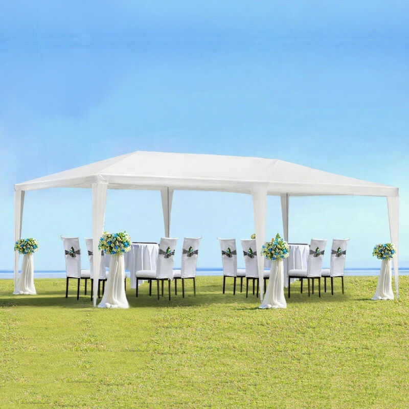 WOW PIONEER 10x20 Foot Outdoor Garden Gazebo Canopy Tent Portable Wedding Party Event Shelter Without Sidewalls image number 1