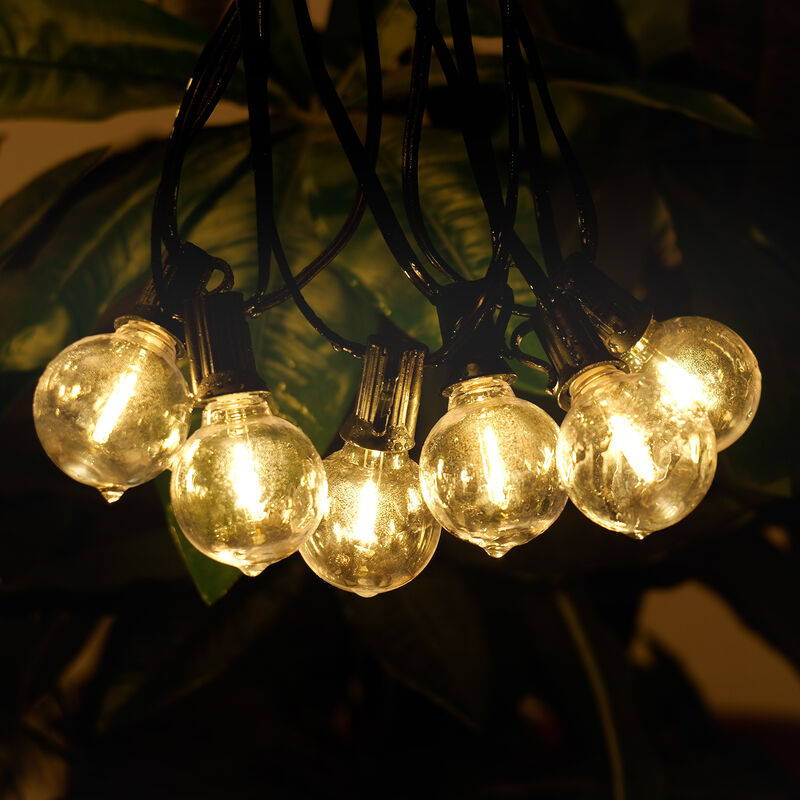 50-Light 98 ft. Outdoor Plug-in Integrated LED Edison String Light image number 8