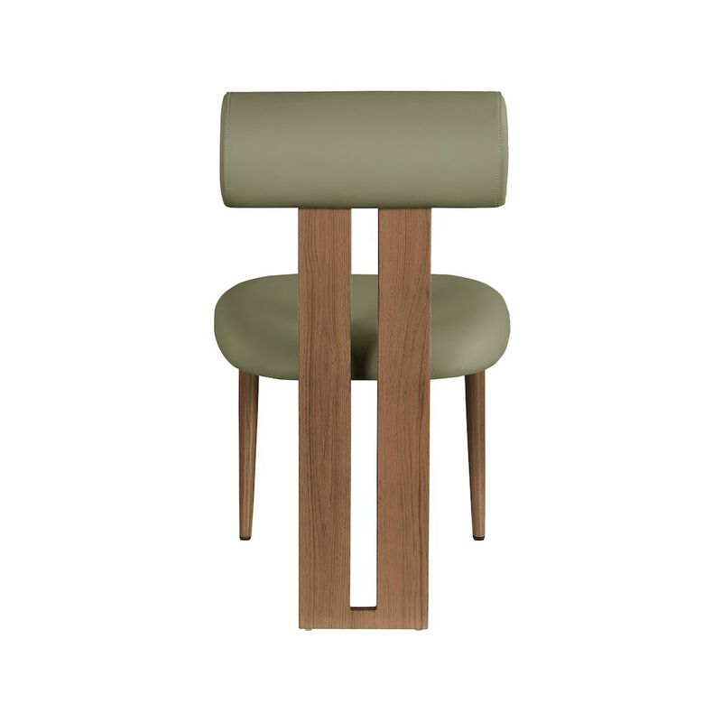 Meridian Furniture Dario Green Vegan Leather Dining Chair, Set of 2