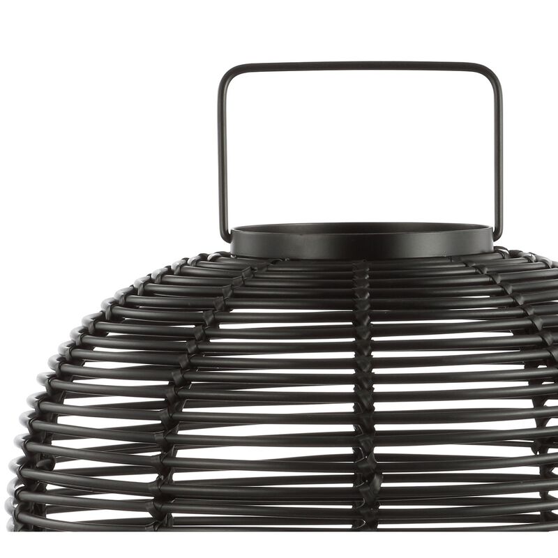 Kandella Outdoor Woven Oval Asian LED Lantern