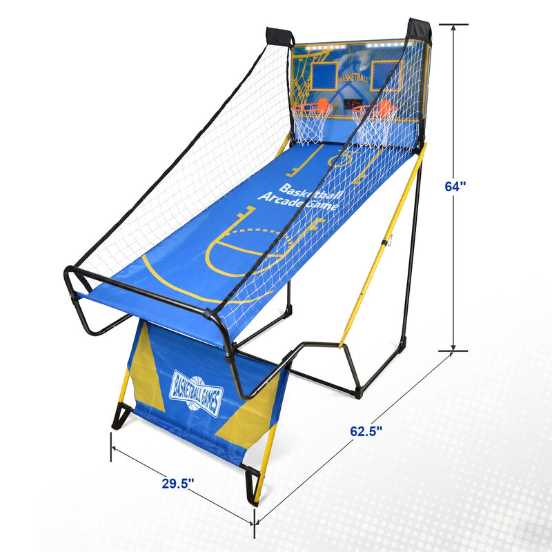 Hukwop Foldable Dual Shot Basketball Arcade Game image number 9