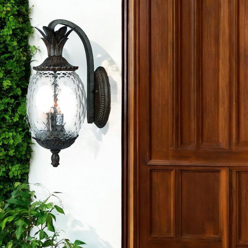 Hivvago Lanai 3-Light Black Coral Wall Light