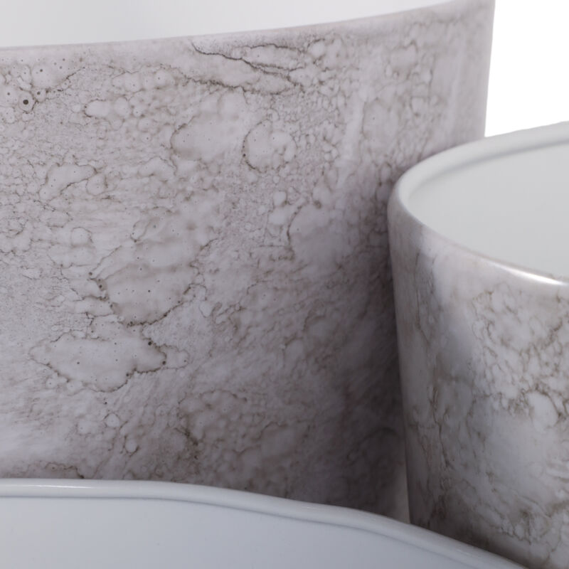 S/3 Marbled Finish Planters image number 4