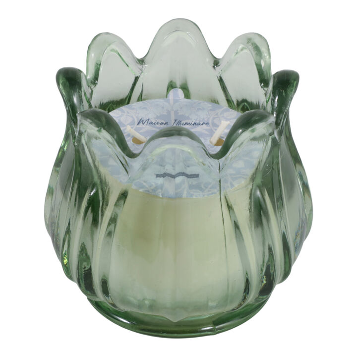 Gardenia Tulip Glass Candle