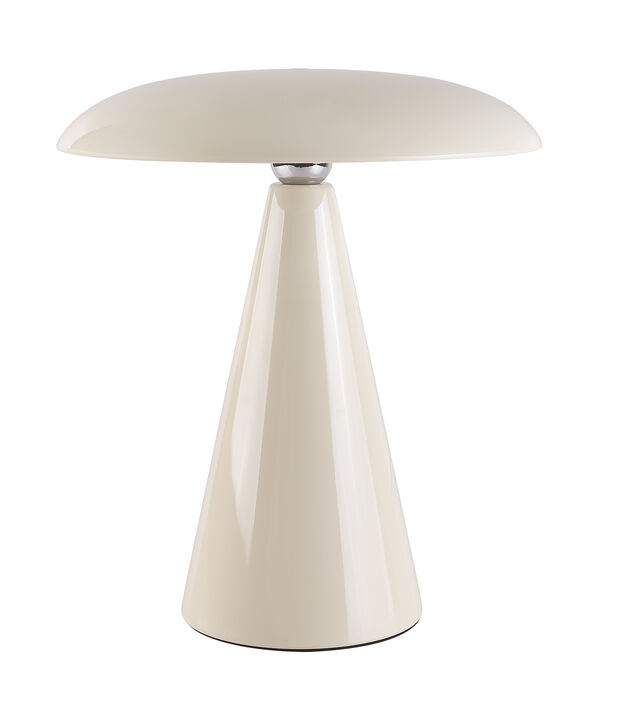 Beacon Lighting Kinoko II Cordless 2-in-1 Rechargeable LED Table & Wall Lamp, CCT Dimmable, Gloss