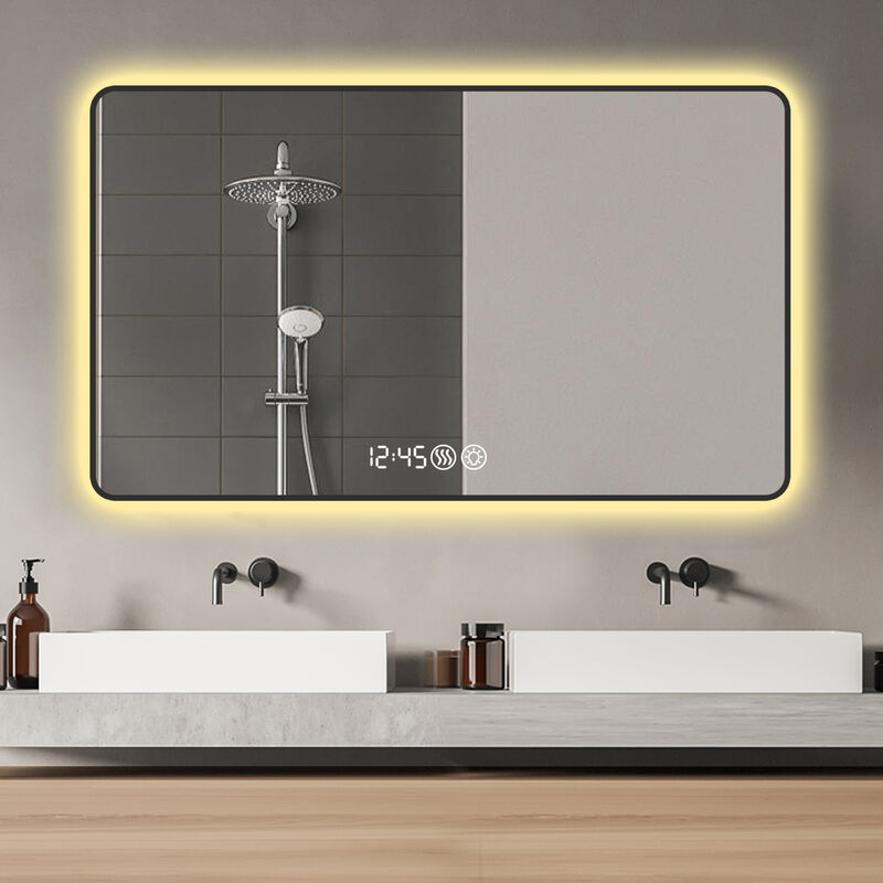 ELEMENT ACE Advanced LED Bathroom Mirror with Smart Display Features image number 4