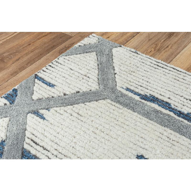 Honey BLUE 7'6"X9'6" Hand-Tufted Rug
