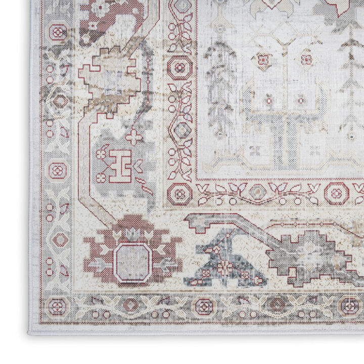 HomeRoots Abstract Distressed Runner Rug