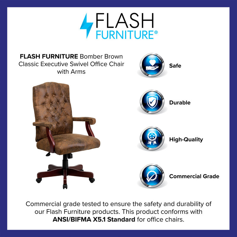 Flash Furniture Classic Executive Office Chair image number 9