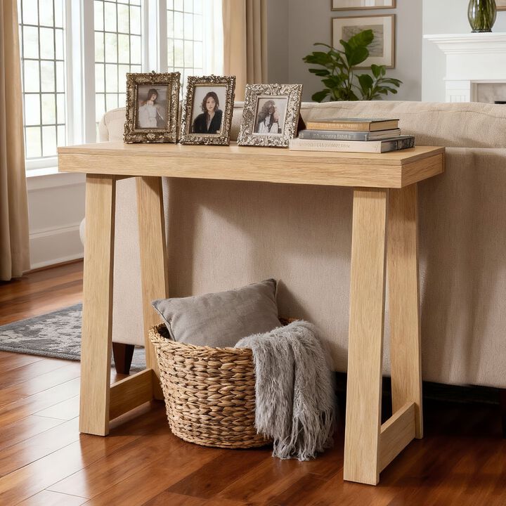 Modern Narrow Console Table for Hallway and Behind Sofa Use