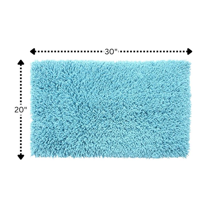 Knightsbridge Melbourne 220 GSF Non Skid Back Bath Rug 20 x 30 - White